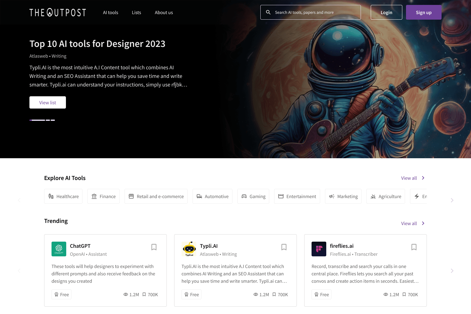 Increasing Engagement Through Strategic Redesign of TheOutpost.ai